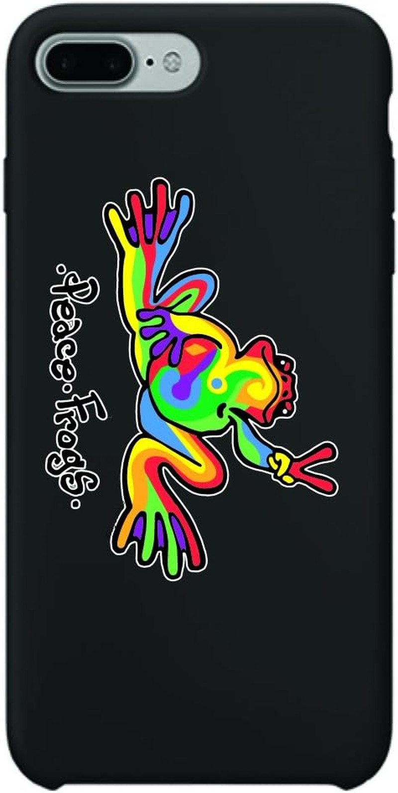 Peace Frogs Multi-Color Peace Frogs Car Sticker, Outdoor Rated Vinyl St