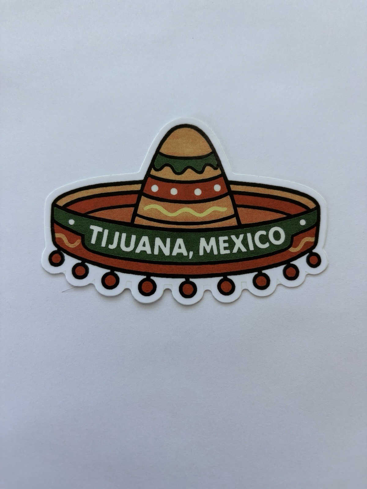 Tijuana Mexico Sombrero Sticker