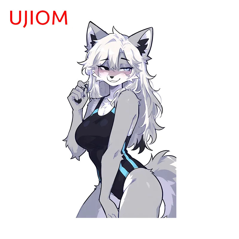 UJIOM Furry Picture Wall Sticker Creative PVC Decal Suitable For Art Home Decor