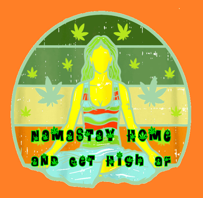 Namastay Home High AF 420 Weatherproof Vinyl Sticker UV Weed Sticker Cannabis