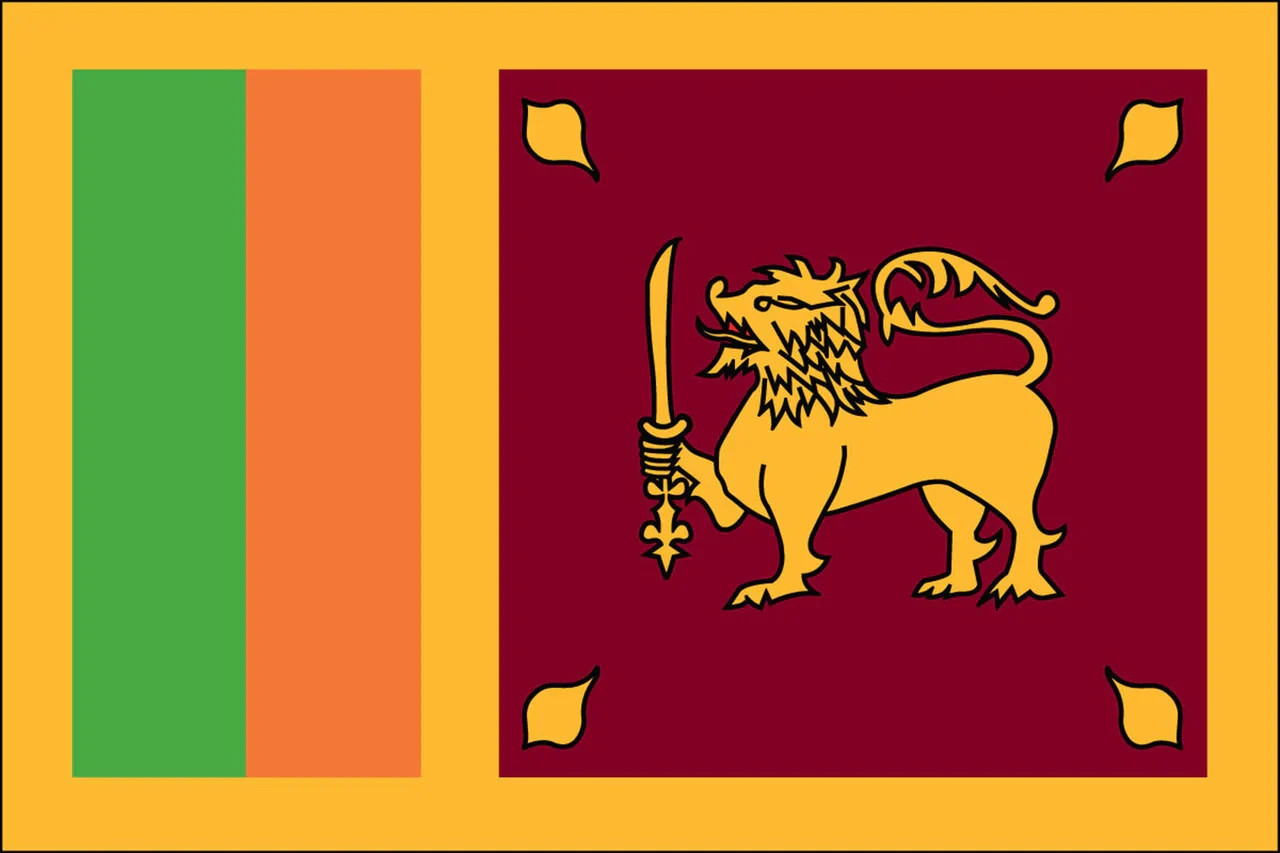 Sri Lanka flag sticker weatherproof bumper vinyl decal