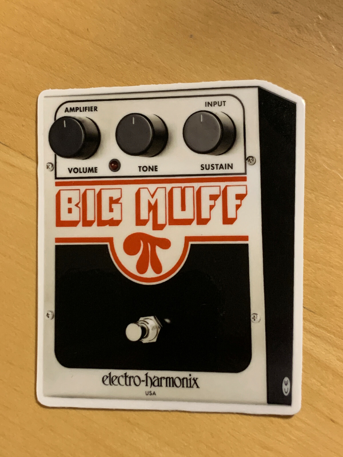 Electro Harmonix Big Muff Pi Fuzz Pedal Premium Vinyl decal sticker guitar skate