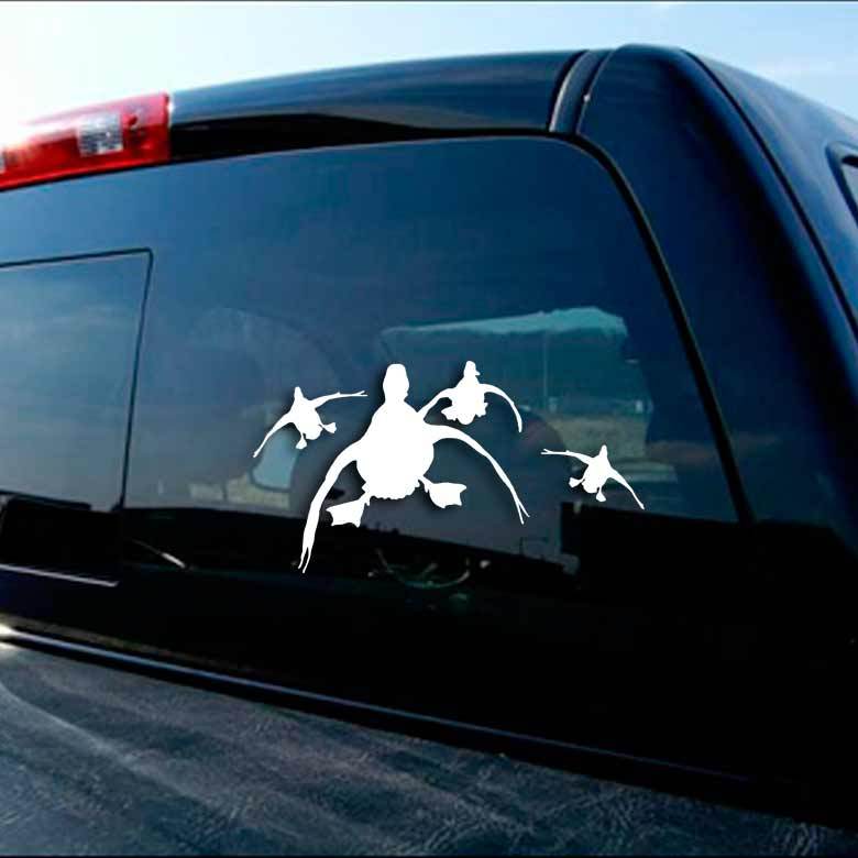 2 pack Duck Hunting Decal Sticker Truck Car Window Case Cooler Waterfowl Hunter