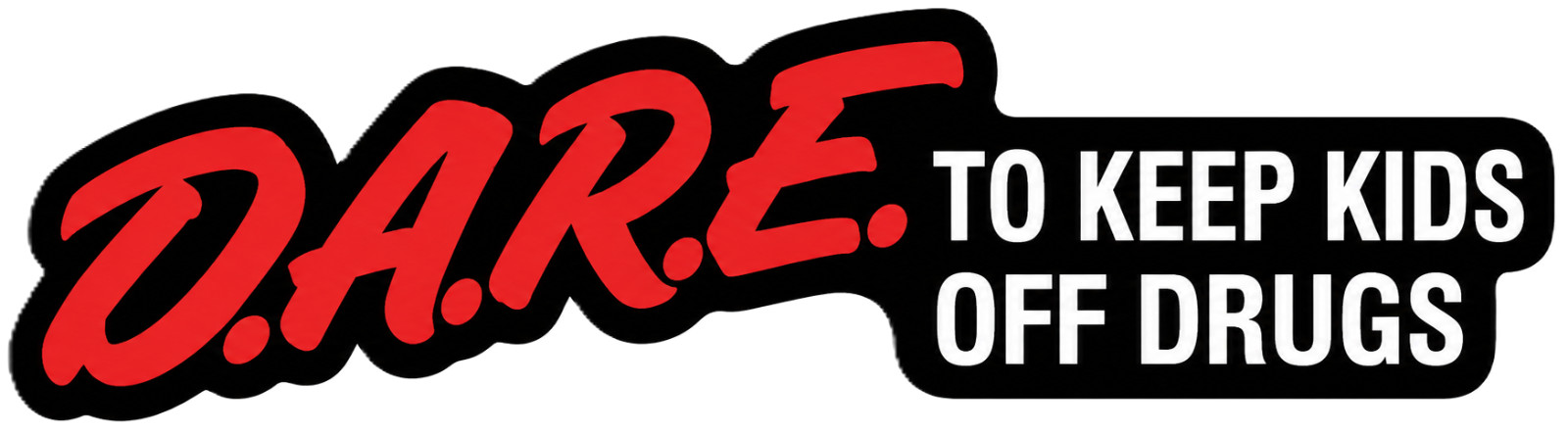 D.A.R.E. – TO KEEP KIDS OFF DRUGS – DARE -DRUG EDUCATION – STICKER / DECAL