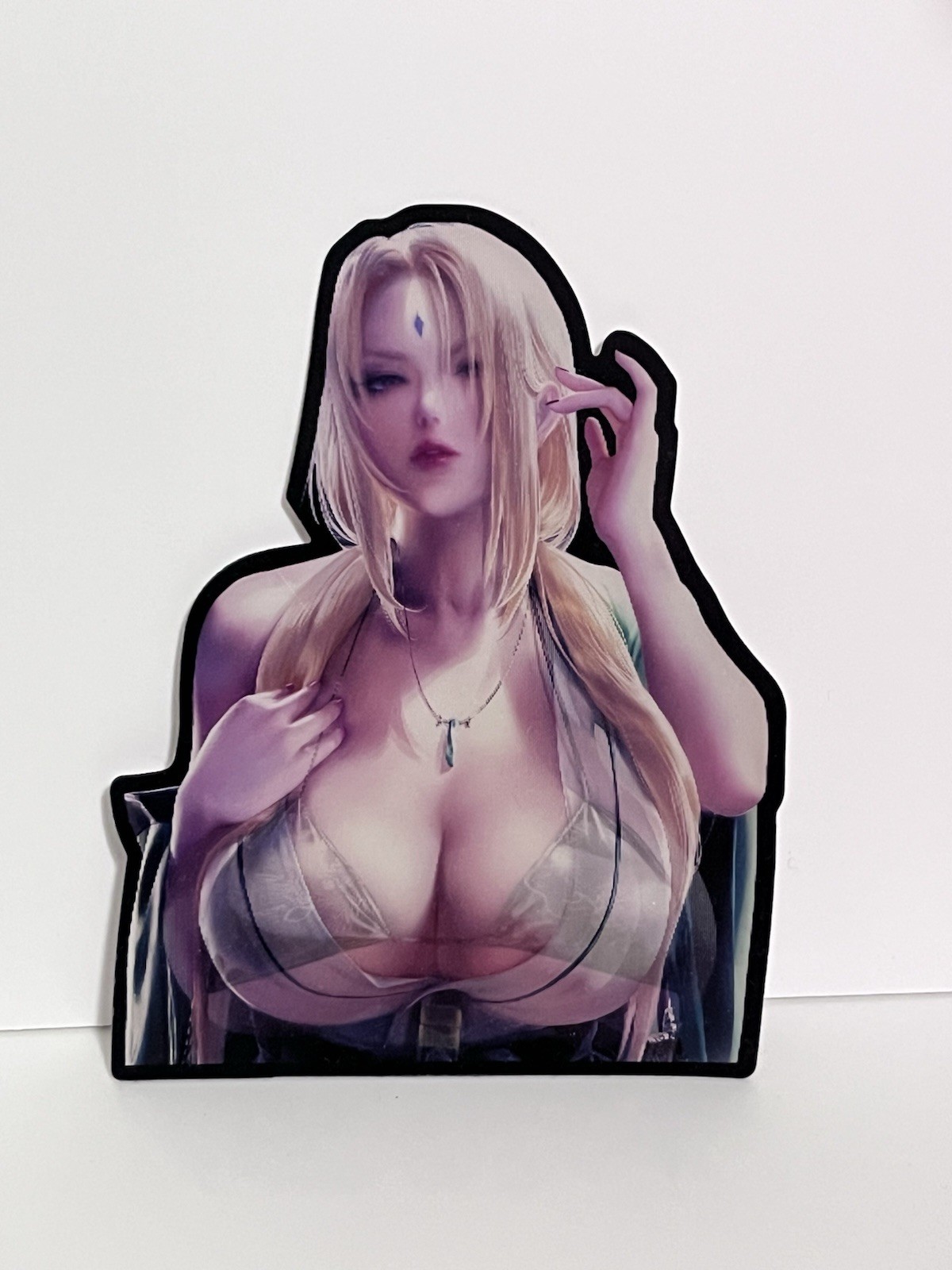 Anime Tsunade Inspired Lenticular Holographic Sticker Fan Art Decal