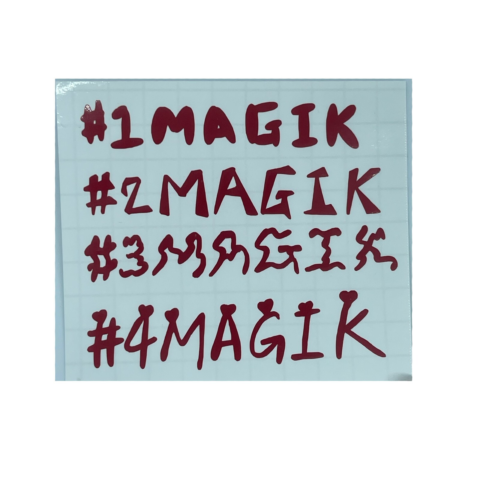 US Custom Handwriting Vinyl Unique Letter Name Decal Sticker Car Window Tumbler
