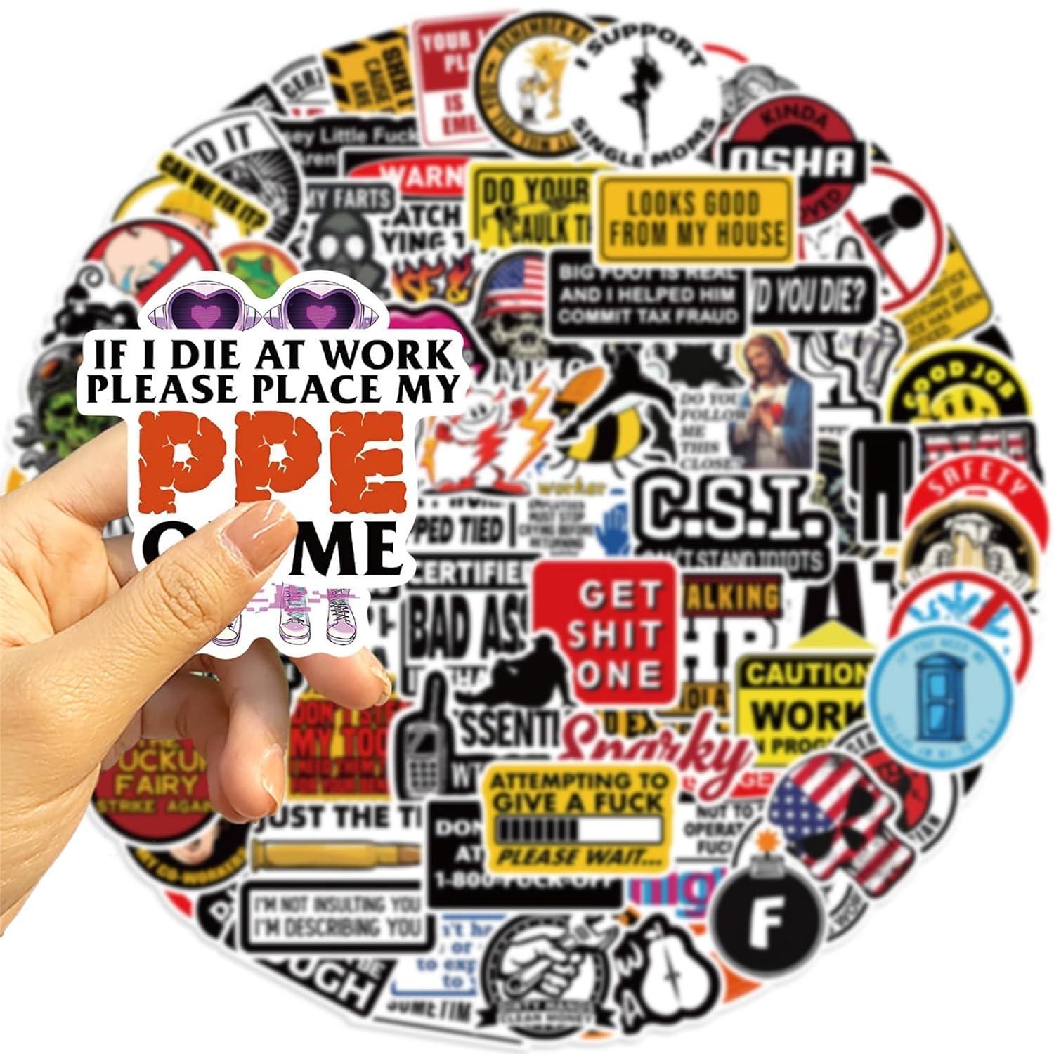 Funny Adult Stickers Meme Water Bottle Sticker Pack 100 Pcs Dirty Memes