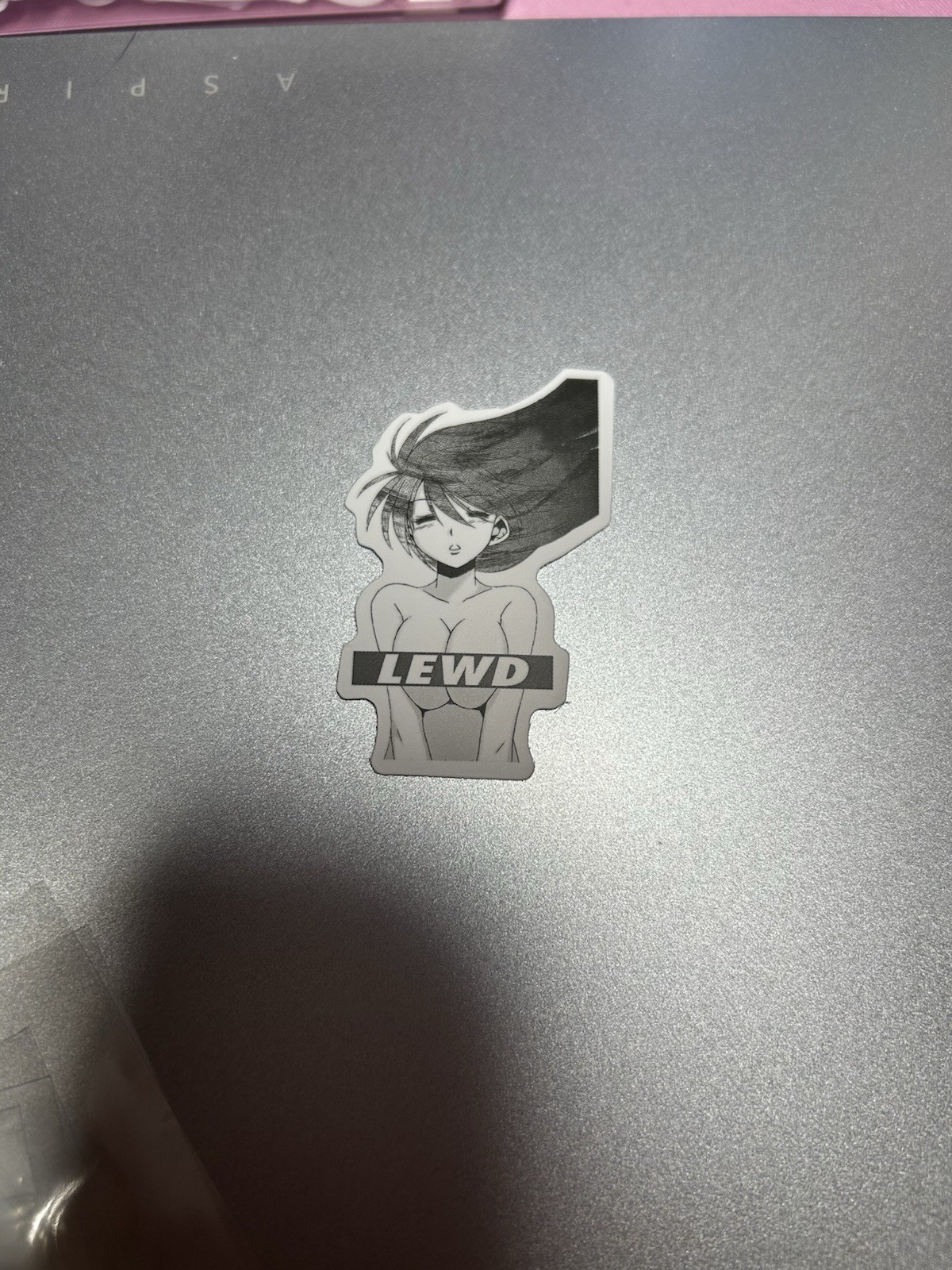 black and white waifu lewd sexy girls stickers #7