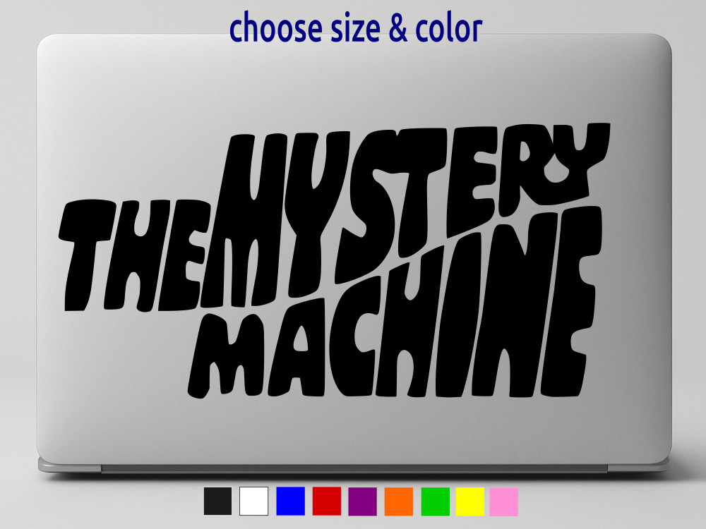 THE MYSTERY MACHINE SCOOBY-DOO Vinyl Decal Car Window Wall CHOOSE SIZE COLOR