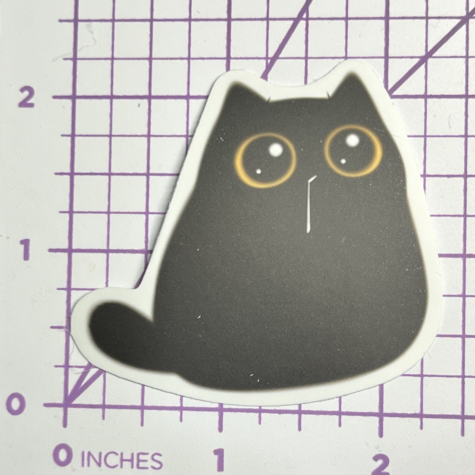 Emo Kawaii Black Cat Runny Nose ICK – Mystery Black Cat Vinyl Decal Sticker Bomb
