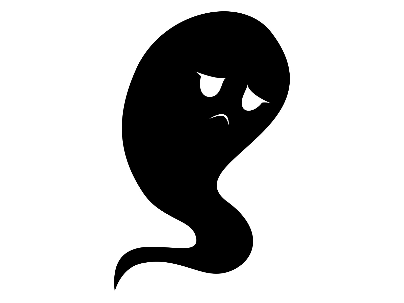 Ghost Sad Spooky Halloween Car Window Cute Scary Tumbler Sticker Vinyl Decal