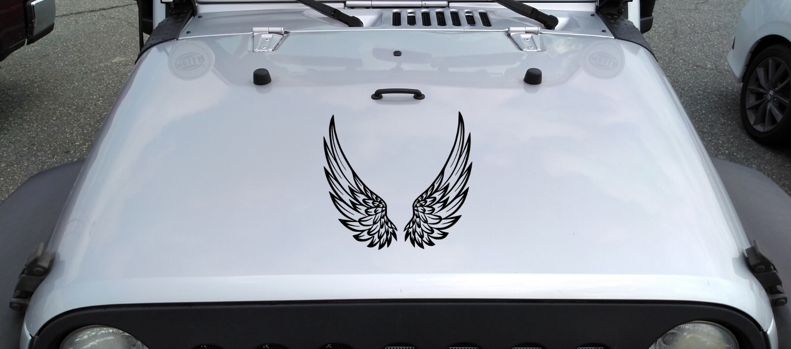 Angel Wings Vinyl Decal V7 | Custom Wing Stickers | Die Cut Sticker
