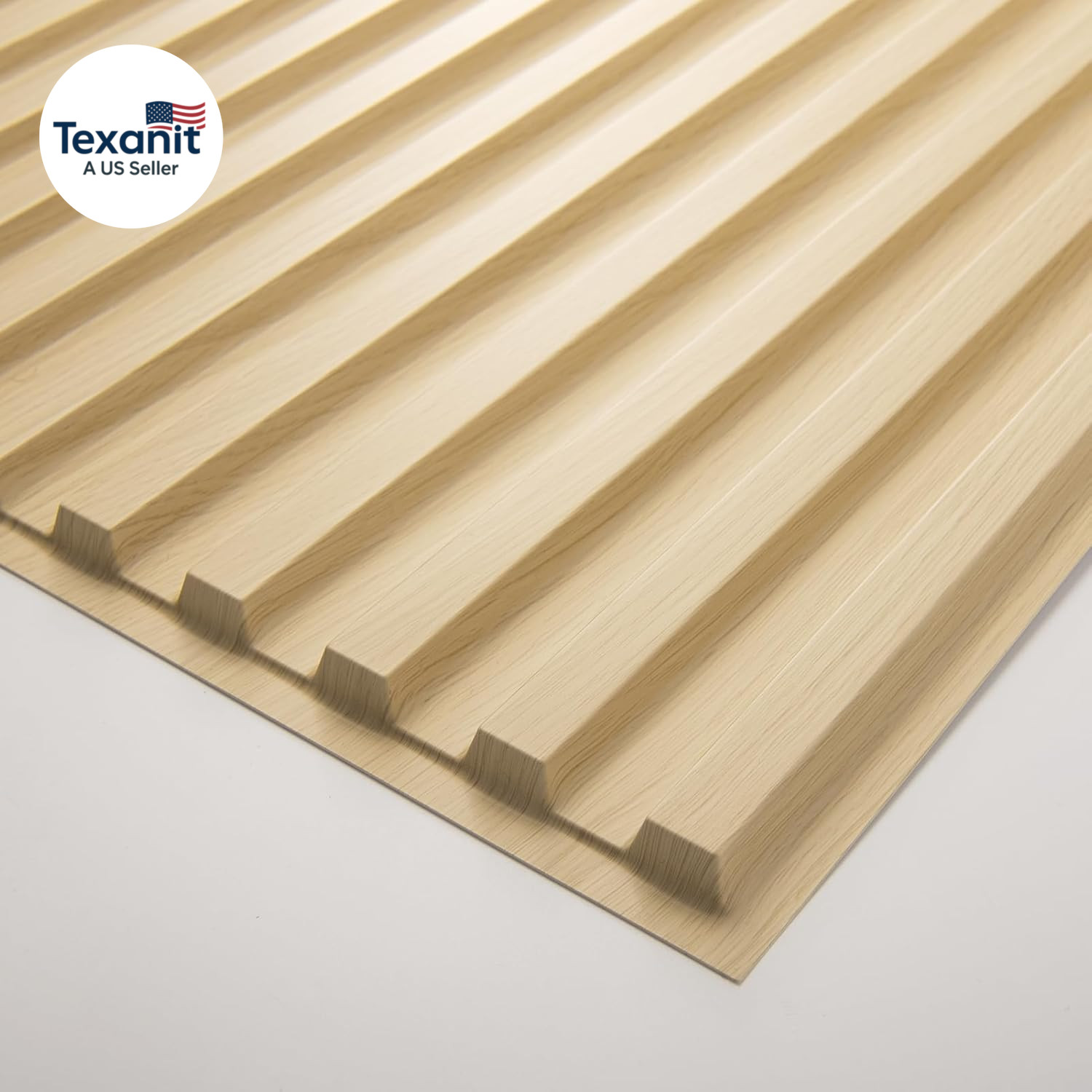 6-Pack Slat Design 3D Wall Panels for Interior Wall Decor, 2X4 FT PVC Decorative