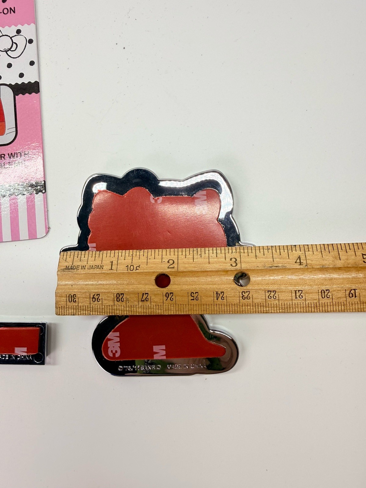 Official Licensed Plastic Emble Decal Chrome Sanrio Hello Kitty 2 Pieces 2011