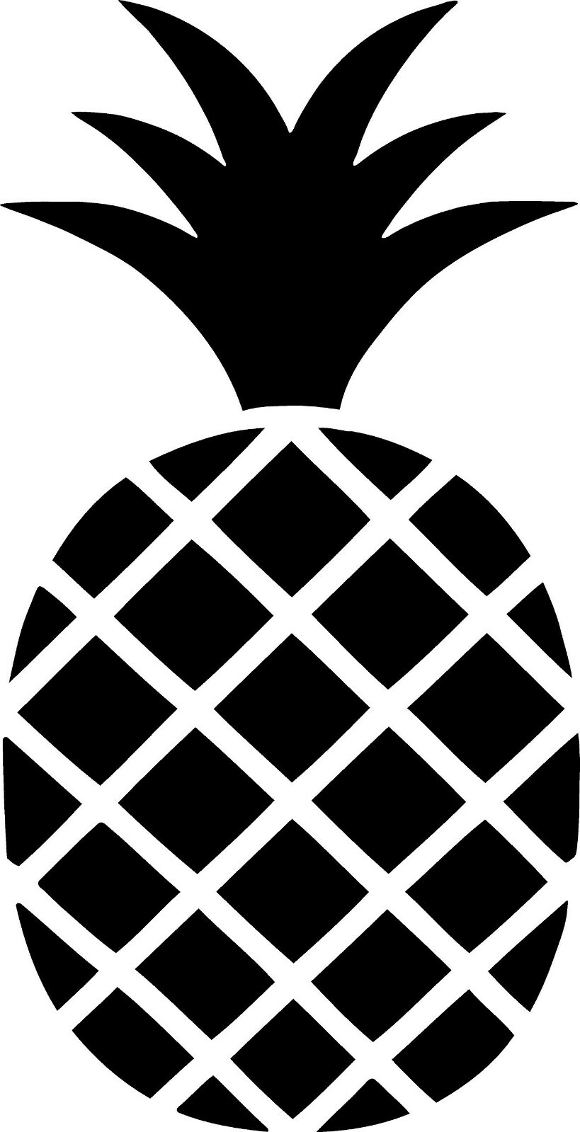 Pineapple Decal sticker vinyl Flip Flops holographic Beach Gold and Green
