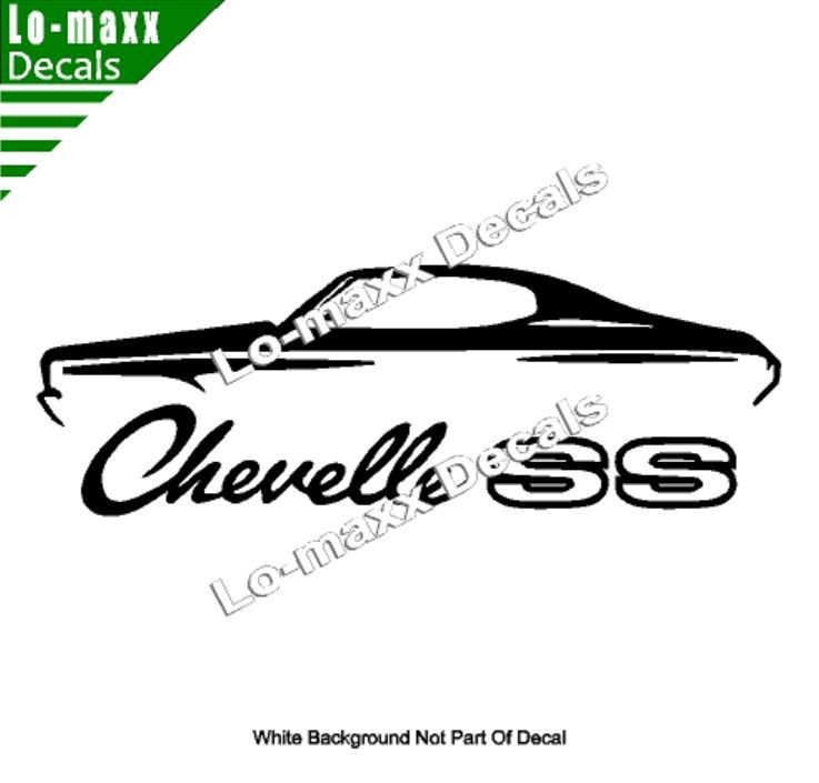 Chevelle SS Vinyl Sticker Muscle Car High Performance Graphic Die Cut Decal
