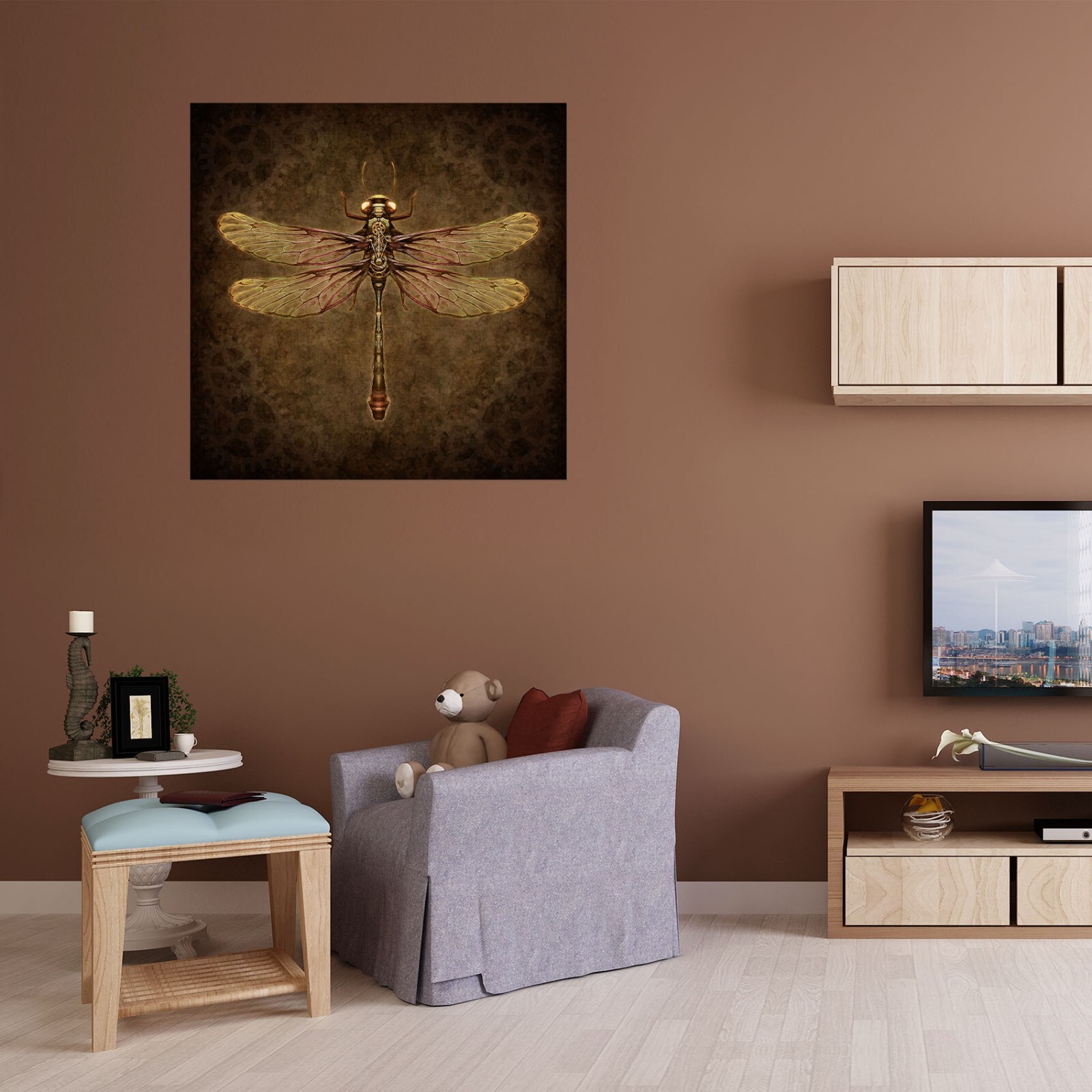 3D Animal Dragonfly A236 Wall Stickers Wall Murals Wallpaper Brigid Ashwood Vera