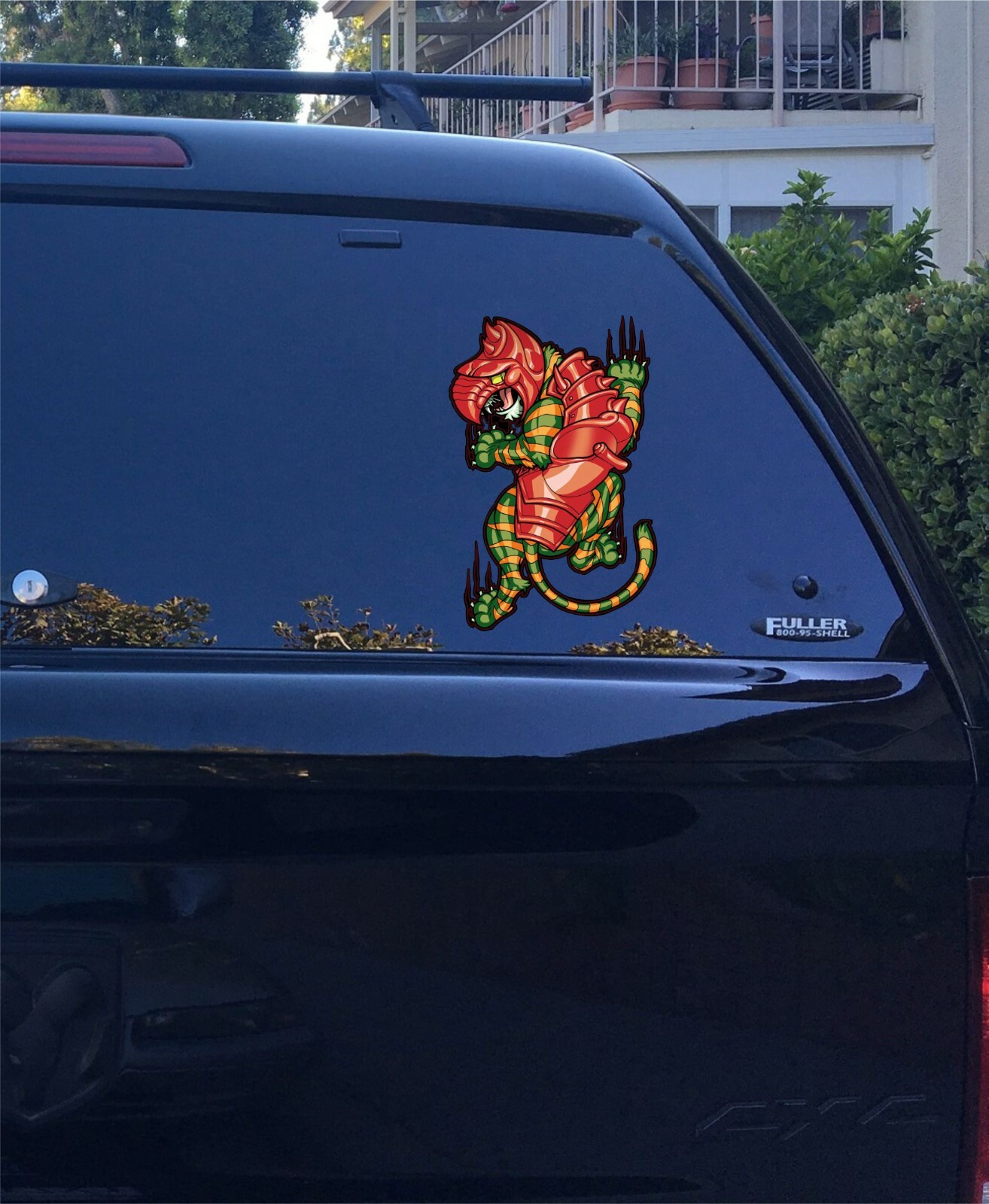 22-13 He-Man Battle Cat climbing Art Illustration Laptop UV DTF Decal Sticker