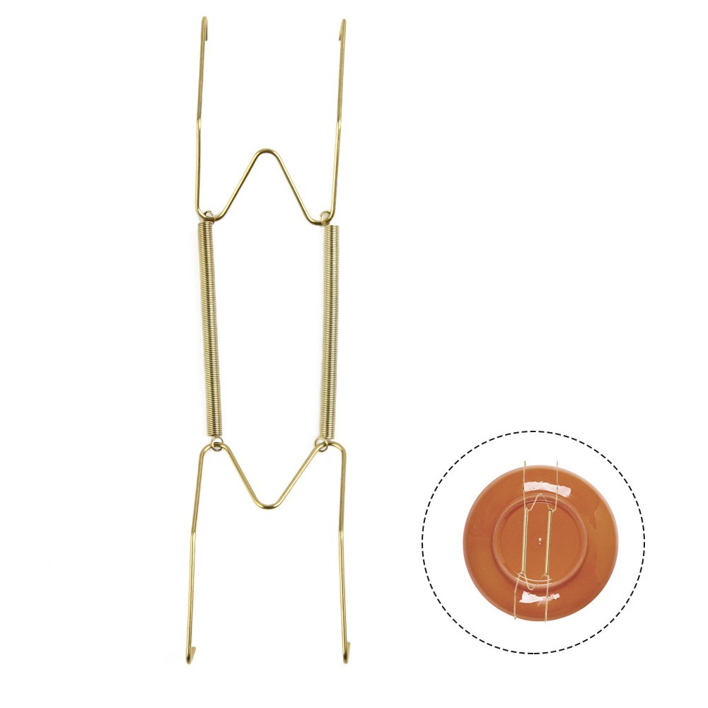 1pcs 5 Sizes Wall Display Invisible Dish Hangers Adjustable Plate Brand New