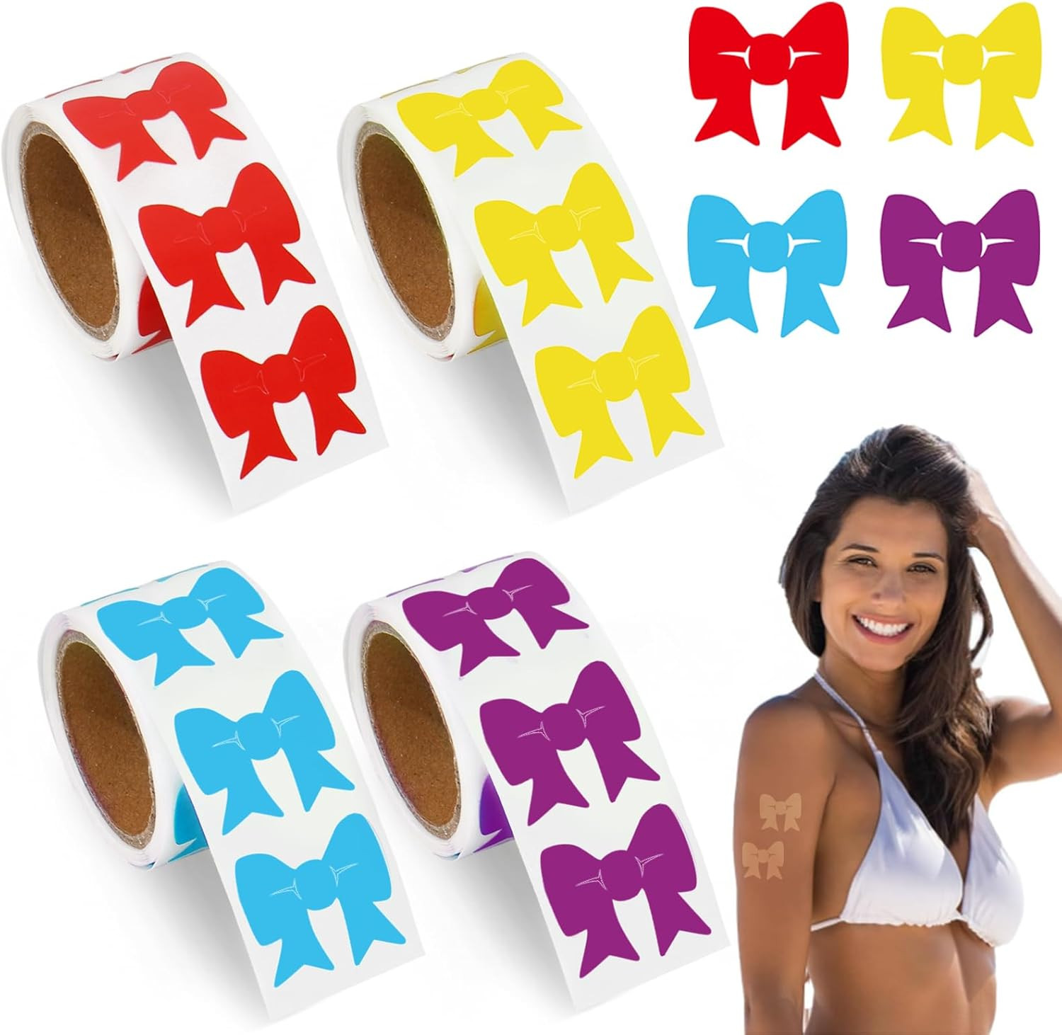 400 Butterfly Sunbathing Stickers for Tanning – Self Adhesive Body Decals