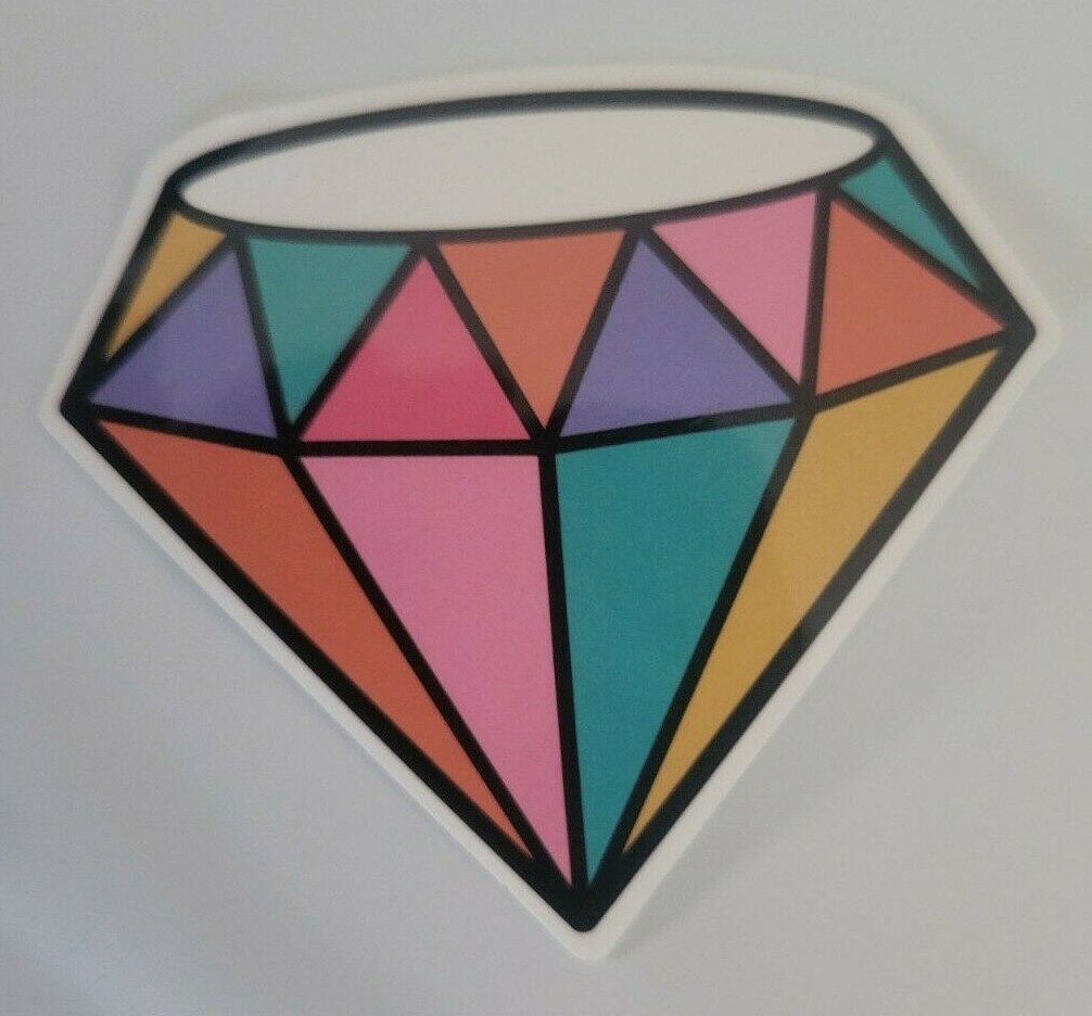 GEMSTONE – Sticker – Approx. 2 3/4" x 2 1/4" Glossy Material