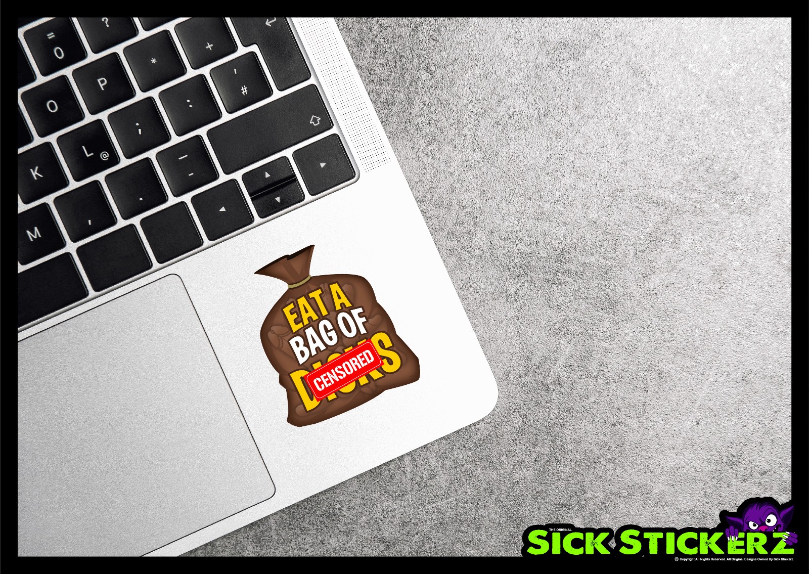 Eat A Bag Of D***s Sticker Decal Car Truck Van Window Funny Joke Rude