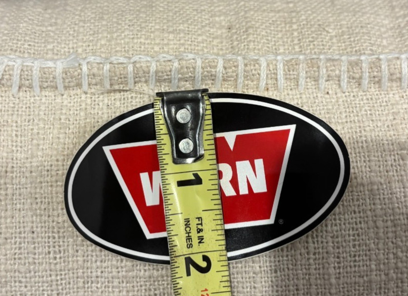 Vintage! Original! Warn Sticker! Winch ~Hubs ~4 X 4 ~ Off Road ~Black Red White