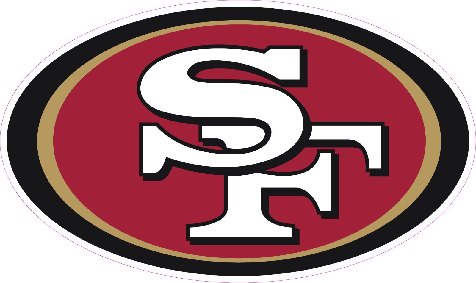 San Francisco 49ers Football Vinyl Decal Sticker Car Truck Bumper Tumbler Mug