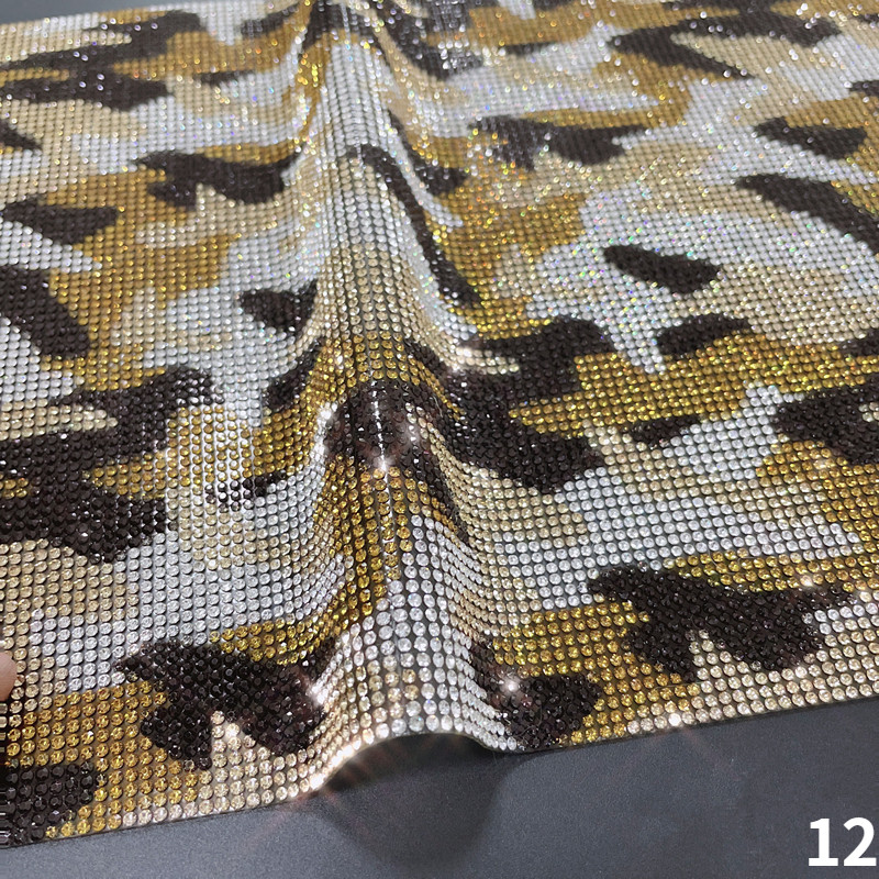 24*40cm DIY Vehicle Car Leopard Print Glitter Rhinestone Sticker Diamond Decor