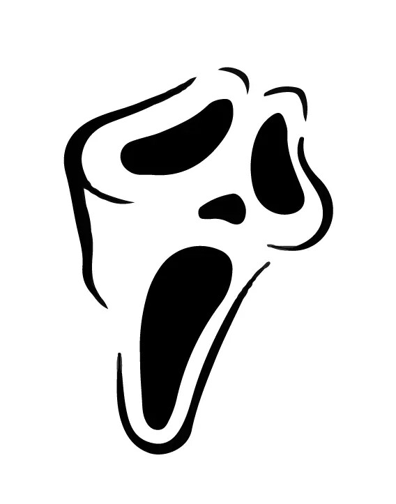 Ghost Face Scream Decal Car Wall Laptop Vinyl Sticker Phone Halloween October
