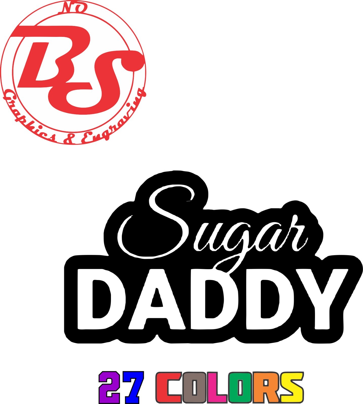 6" Sugar Daddy Decal Offensive Funny Rude Humor Adult Booty Joke JDM Meme noBS