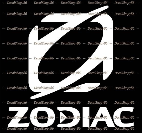 Zodiac Inflatable & Rigid Boats – CAR/SUV Vinyl Die-Cut Peel N' Stick Decals