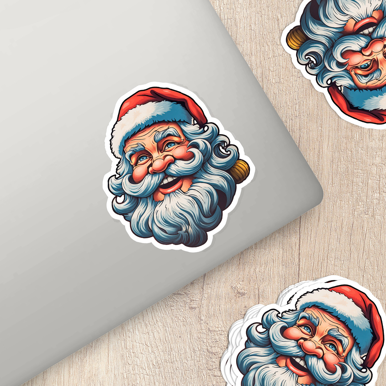 Santa Claus Vinyl Sticker – Bring the Magic of Christmas Anywhere