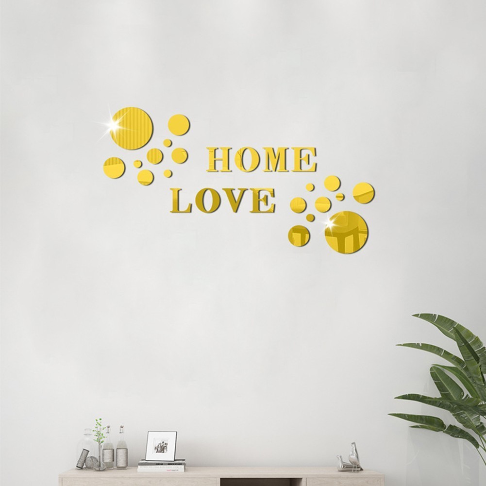 DIY Wall Decoration Reflective Wall Art Chic Home Accent Customizable Wall Decor
