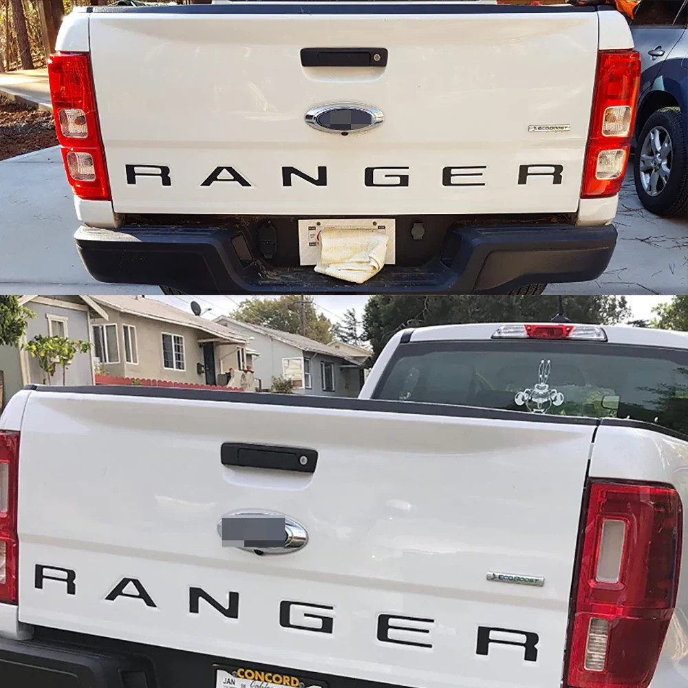 Tailgate Insert & Indent Letter Decal for Ford Ranger (2019–2021) | Vinyl Truck
