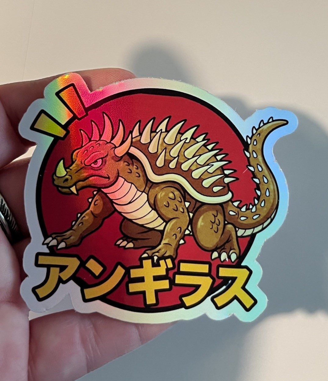 Anguirus Holographic 3 Inch Kaiju Monster Waterproof Sticker