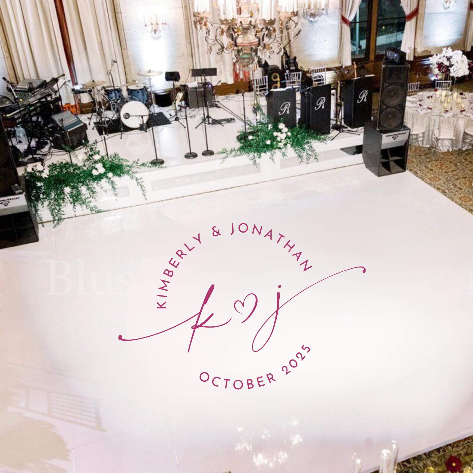 Custom Dance Floor Decal Wedding Party Decorations Large Width Height 40 Inch