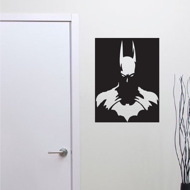 Batman Wall Decal Justice League Mural Superhero Gotham Bruce Wayne Art, s96