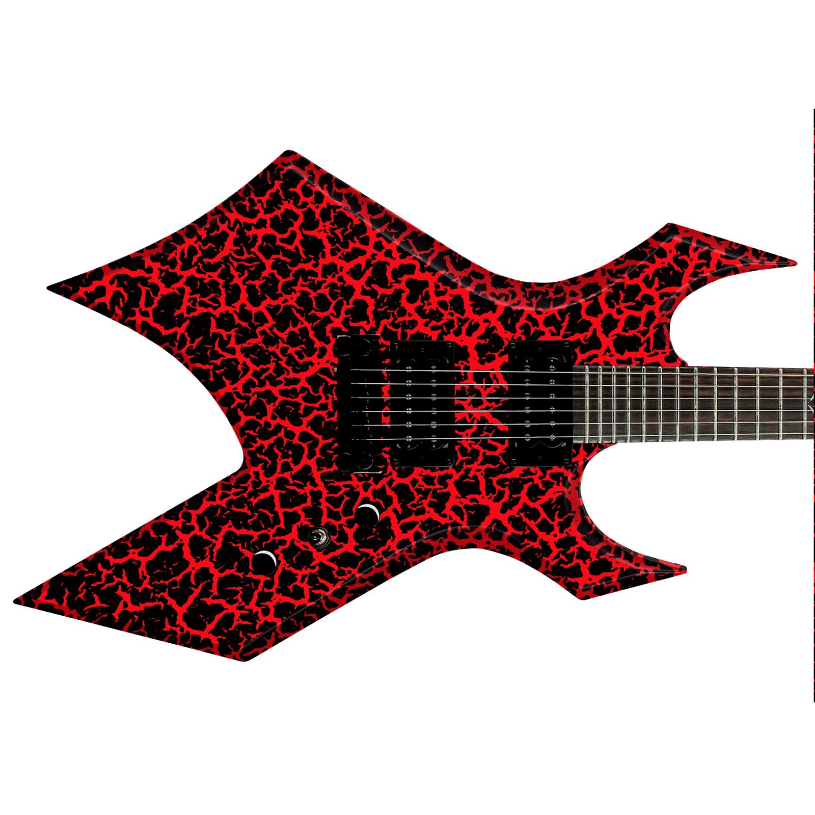 80's Metal Crackle Paint Selection Guitar/Bass Skin Wrap Sticker Skins 9 choices