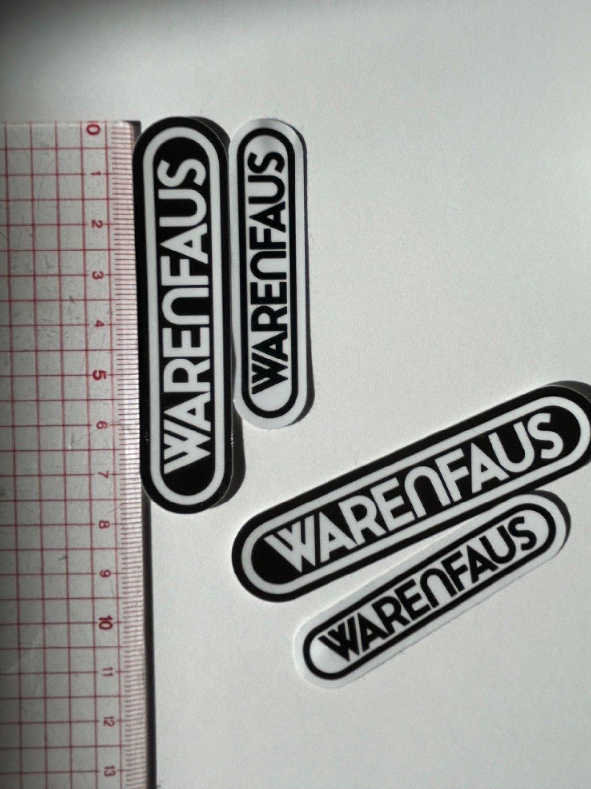WARËNFAUS Sticker Pack Logo Decals Multiple Sizes Streetwear Minimal Rare