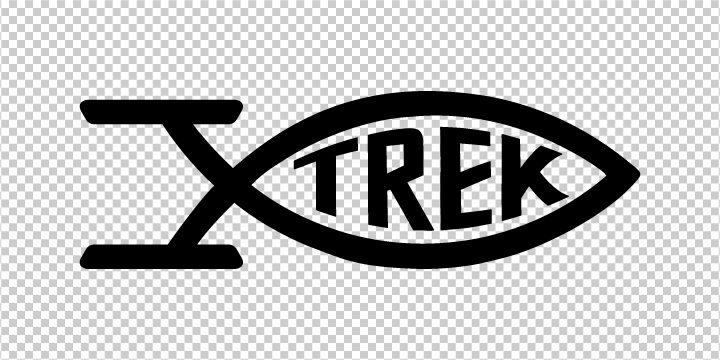 STAR TREK FISH SYMBOL VINYL DIE CUT STICKER