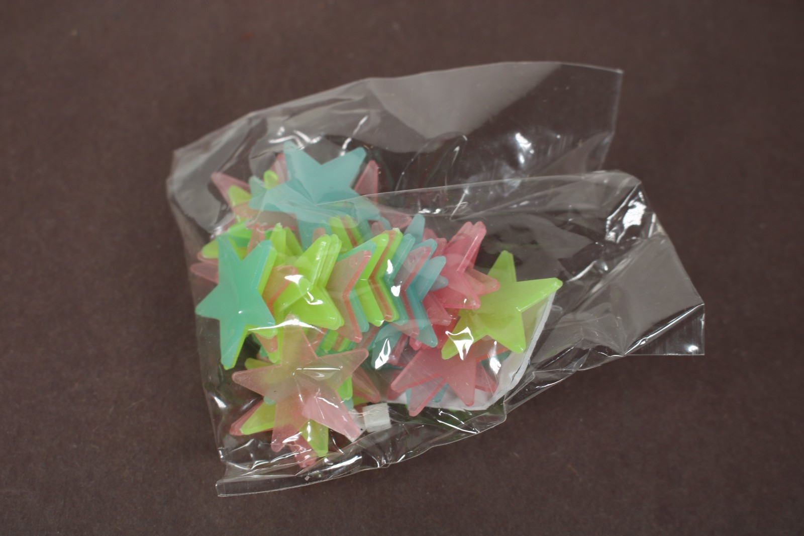 AM AMAONM 50 Pcs Colorful Glow in The Dark Luminous Stars LQQK