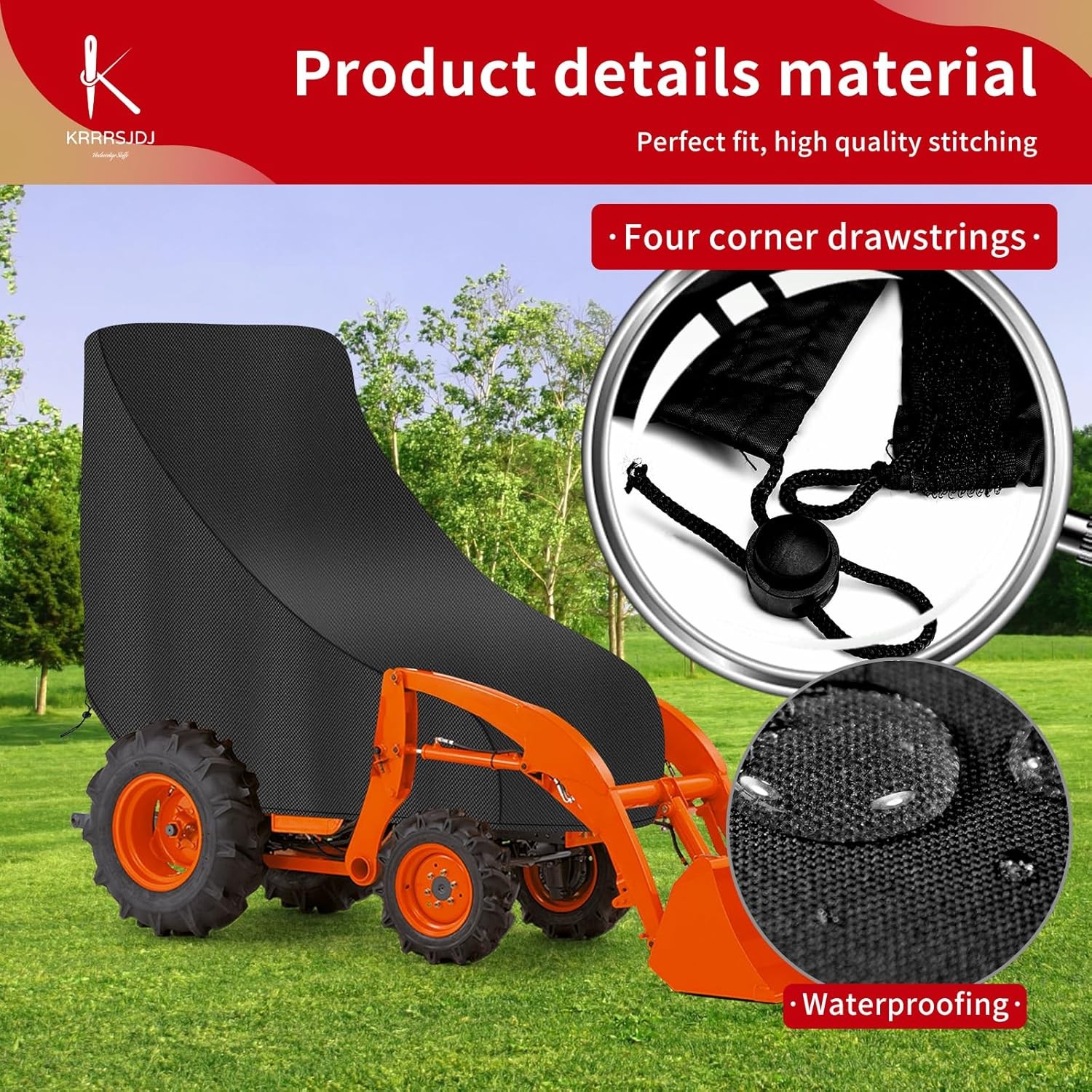Waterproof Compact Kubota Tractor Cover – Windproof Utility Cover With Drawstrin