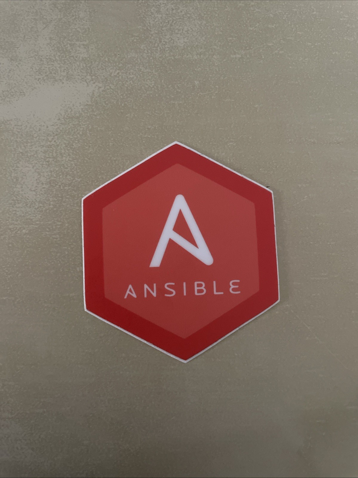 Ansible Logo Red Hexagon Sticker Technology Software