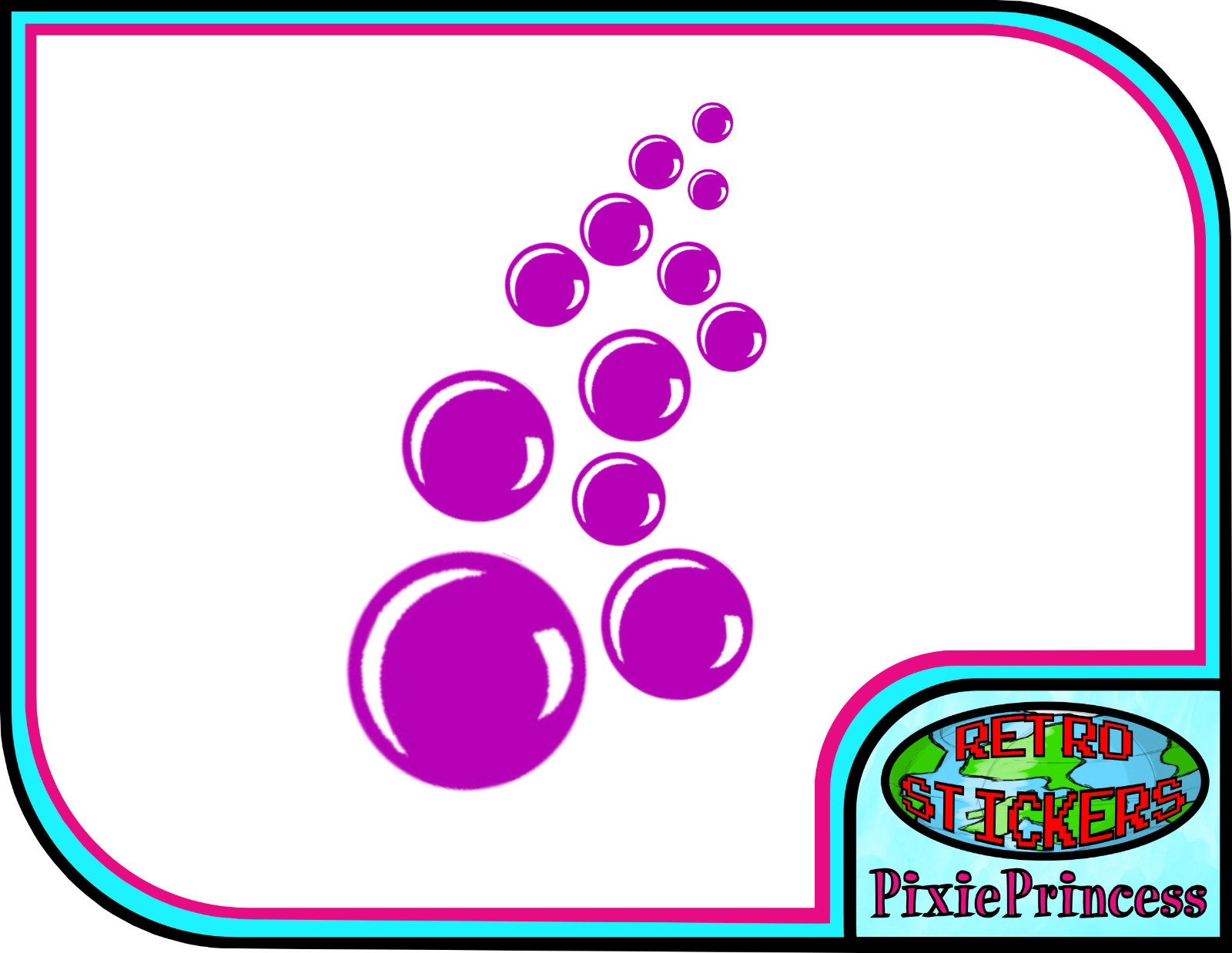 Bubbles A Vinyl Stickers Wall Bathroom Shower Window Mirror Home Tile Art Decal