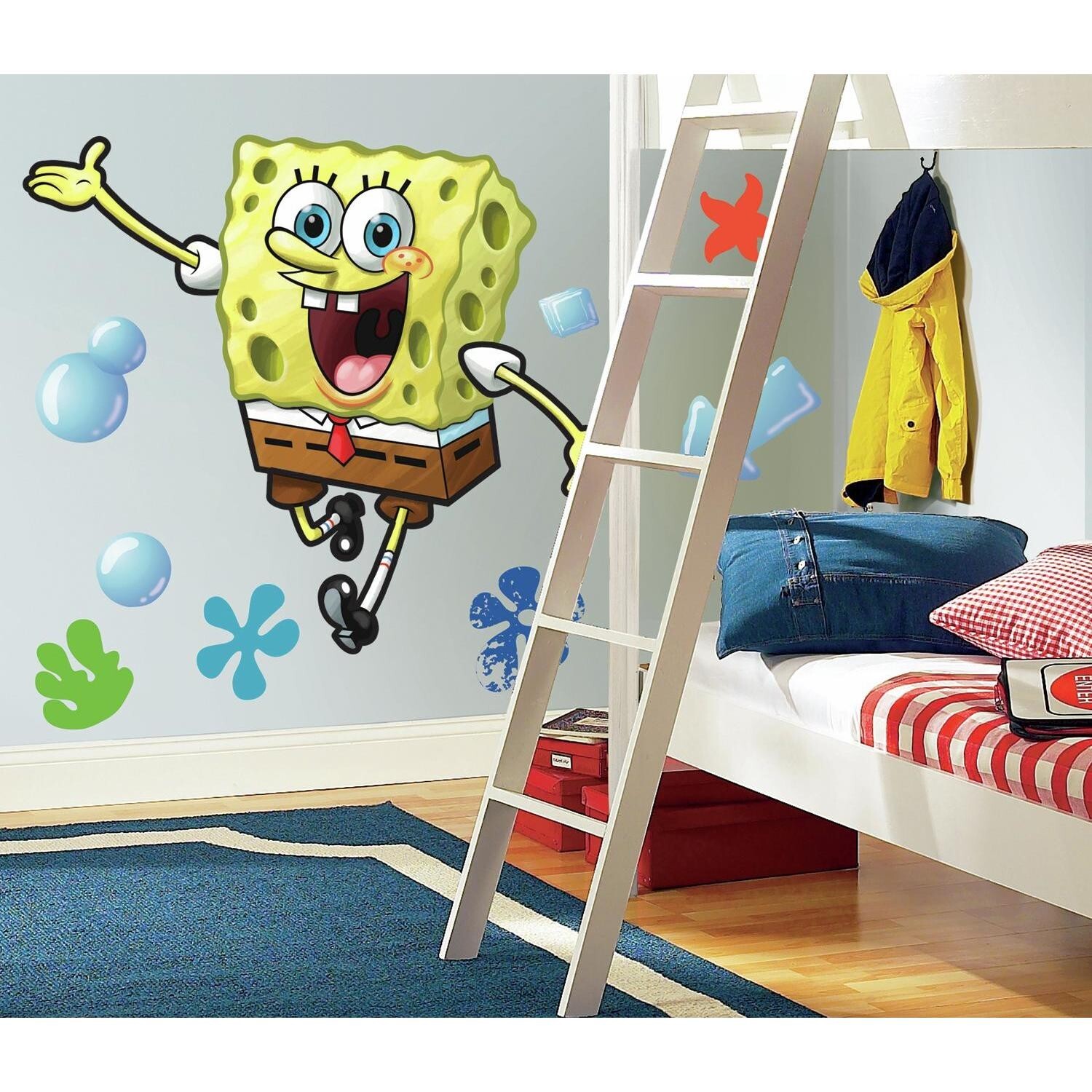 Rmk1406gm Spongebob Squarepants Peel And Stick Giant Wall Decal Yellow