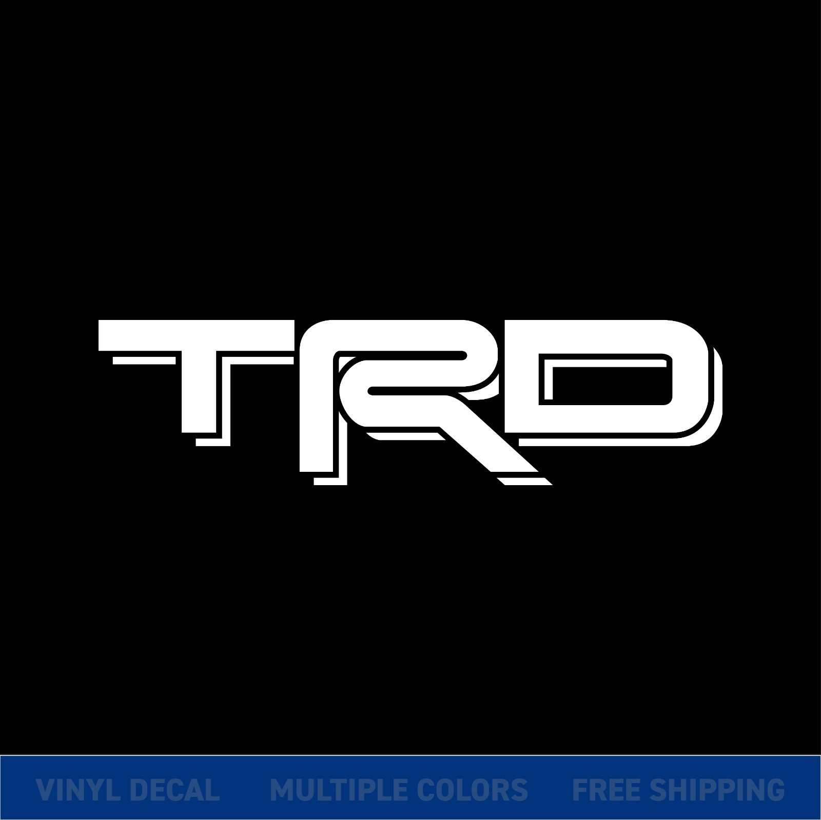 TRD Logo Decal 2 Pack Vinyl Sticker Toyota Racing Car Truck Window