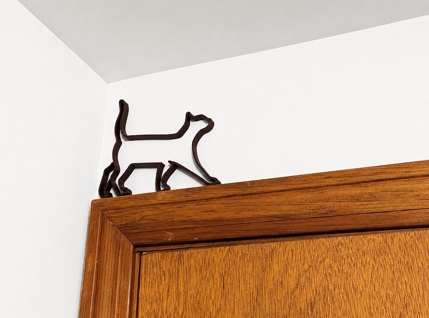 3D Printed Cat Walking Decor Elegant Wall Art Cat Lover Home Accent Gift