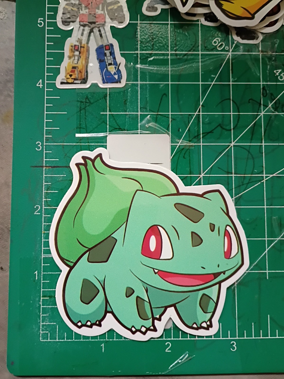 POKEMON STICKER XBULBASAUR 3X3 INCHES STICKER X VYNIL DIE CUT STICKER HIGH GLOSS