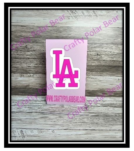LA Dodgers Vinyl Die Cut Laptop Car Truck SUV Boat Window Decal Sticker Layered